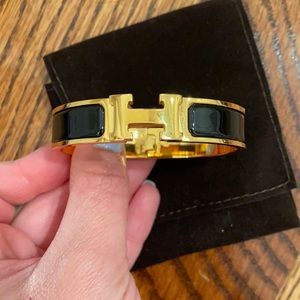 Hermès Clic H bracelet - Black